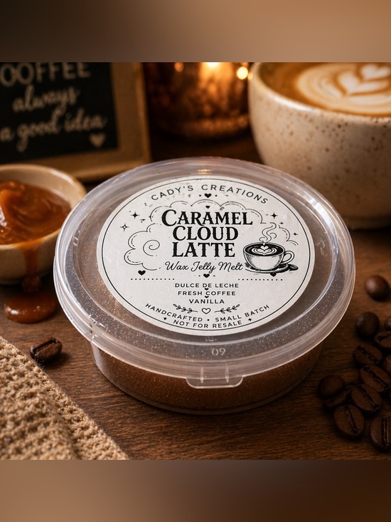 Hand Crafted Other - Caramel Cloud Latte Wax Jelly Melt